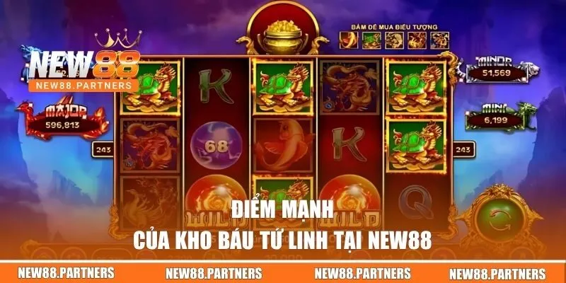 Kho Báu Tứ Linh - Quay Ngay, Thắng Lớn Tại Nổ Hũ NEW88 3 Điểm game của game tứ linh slot tại NEW88